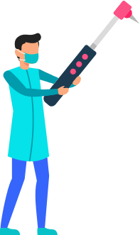 Dr. Nirali treating a patient